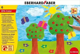 Dažai piešimui pirštais EberhardFaber, 6x100ml