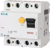Eaton Liekamosios srovės grandinės pertraukiklis 4P 25A 0,3A tipas A PF6-25/4/03-A 112932