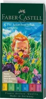 Teptukiniai rašikliai piešimui Faber-Castell Pitt Artist Pen, Springtime, 6 spalvų