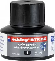 Tušas žymekliams baltai lentai, Edding, e-BTK 25, 25ml, juodos spalvos