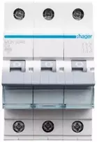 Hager Polo MCN304E Grandinės pertraukiklis 3P C 4A 6kA AC MCN304E