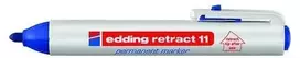 Permanentinis žymeklis Edding 11,apvaliu galiuku, 1,5-3mm, automatinis, mėlynos spalvos