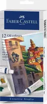 Aliejiniai dažai Faber-Castell, 12 spalvų, 9ml
