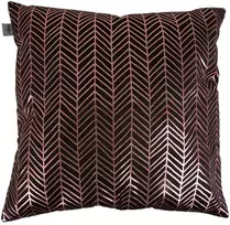 Myhome Užvalkalas dekoracyjna na poduszkę Velvet Juodas Herringbone 45 x 45 cm MY HOME