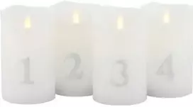 Sirius Home Sara, Sidabrinis, Baltas, 1 bulb(s), LED, Baterija, AA, 130 mm