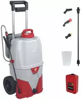 Akumuliatorinis sodo purkštuvas Pulmic Pegasus 35L su ličio baterija ir vežimėliu + Dovana Nanoplant trąšos