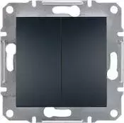 Schneider Electric Dvigubas asforo mygtukas be antracito rėmelio (EPH1100171)