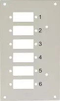Techly 109818 Panel przedni na 6 adapterów SC Duplex lub LC Quad, do przełącznicy DIN