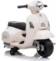 Lean Cars Elektrinis motoroleris vaikams Vespa GTS 300 Mini, baltas