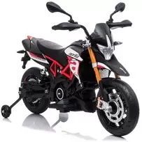Lean Cars Akumuliatorinis motociklas Aprilia A007 juodai raudonas