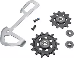 Galinio pavarų perjungėjo ratukų komplektas SRAM GX Eagle X-Sync su kojelės dalimi