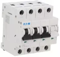Eaton 278985 Grandinės pertraukiklis 3P+N D 1.6A 15kA AC FAZ-D1.6/3N 278985