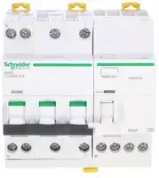 Schneider A9DG3716 Kombinuotas grandinės pertraukiklis 4P 16A 0,03A tipas A iCV40N-A30-B16-3N