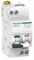 Schneider Electric Schneider diferencinis srovės perjungiklis 6A 30mA tipo 1-field + N - A9D56606
