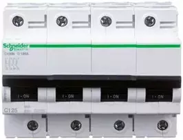 Schneider Electric Schneider A9N18376 automatinis jungiklis 4P C 125A 10kA AC C120N A9N18376