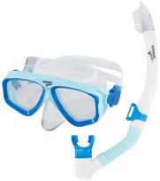 Speedo adventure mask + snorkel set balta/mėlyna