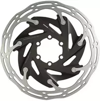 SRAM Centerline X Road 2 dalių stabdžių diskas - 160 mm Juodas (pridedami nerūdijančio plieno varžtai) - 6 skylės