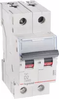Legrand Jungiklis 2P D 2A 6kA AC S302 TX3 (403731)