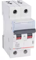 „Legrand“ grandinės pertraukiklis 2P D 20A 6 kA AC S302 TX3 (403739)