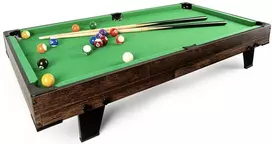 Pulo stalas Bilaro Pool Break (120x60cm) žalias audinys su komplektacija