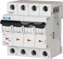 „Eaton“ grandinės pertraukiklis 4P C 4A 6kA AC PL6-C4/4 166527
