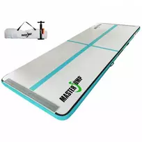 AirTrack pripučiamas gimnastikos kilimėlis MASTER S-Pro 400 x 150 x 10 cm pilkai žalsvai mėlynas