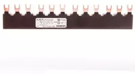 „Siemens“ 3P šakinė šyna, 12 modulių, skirta 4 automatiniams jungikliams (3RV1915-1CB)