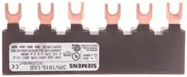 Siemens 3RV1915-1AB 3P šyna (6 moduliai), skirta 2 3RV1915-1AB automatiniams jungikliams