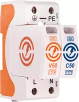 OBO Bettermann Bettermann Viršįtampių ribotuvas B + C 1P + N 12.5kA 280V (5093522)
