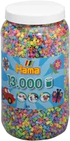 Hama Beads HAMA karoliukai - Midi - Pastelinių spalvų mišinys, 13.000 vnt. (211-50)