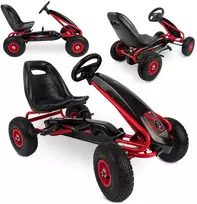 Vaikiškas pedalinis gokartas RK-590 raudonas