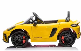 Roger Elektromobilis Porsche Spyder RS 718 geltonas