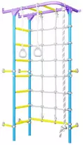 Sporto kompleksas (gimnastikos sienelė) SANRO S4 šviesiai violetinė-žydra, 219,6x70,2x119cm