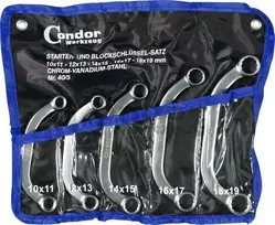 Raktų komplektas Condor Werkzeug C0040/5; 10-19 mm; 5 vnt.