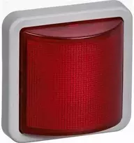 LAURITZ KNUDSEN Opus® 74 pramoninė signalinė lempa LED 230V, raudona, nuolat šviečianti / mirksinti, tamsiai pilka