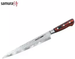 Samura Kaiju with Bolster Kitchen peilis Yanagiba 240mm from AUS 8 hammered Japanese steel 58 HRC
