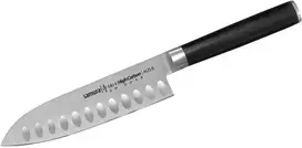 SAMURA MO-V Santokumesser, 138 mm, Hochleistungs-japanischer Nerūdijantis plienas, rasiermesserscharfe Kante, ergonomischer Griff