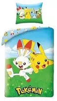 Pokemon patalynė 140 x 200 cm ir pagalvės užvalkalas 70 x 90 cm
