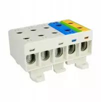 Elektro Plast 48.35550 Paskirstymo blokas-šakos 5x3 polių AL/CU 5x50mm2 plokščias montavimas ir TH bėgis WLZ35/5x50/sssnz 48.35550
