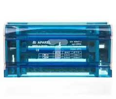 Ergom 4- kelio pasiskirstymo blokas 1x11.5mm2 + 3x8.5mm2 + 8x7mm2 160A EBR2 4-12 / 160