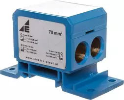 Elektro-Plast Paskirstymo blokas 2x4-70mm2 + 2x4-50mm2 + 1x4-25mm2 mėlynas DB6-N 48.38