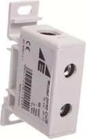 Elektro Plast 48.55 Paskirstymo-šakos blokas, 1 polių CU 16-50mm2 rutulinis, plokščias montavimas ir ant TH bėgio ZP50 Cu / s 48.55