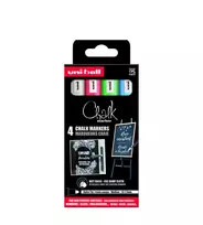 Uni-Ball Uni - Chalk Marker PWE-5M, set of 4 markers - mėlynas, žalias, red & baltas (401577)