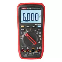 Skaitmeninis multimetras, TRMS, CATIII 600V, 600.0mV-1000V AC/DC, VFD, 600.0µA-10A AC/DC, 60.00MOm, 6000µF, 10MHz, -55C~500C, 6000, UNI-T