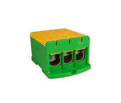 Elektro Plast 48.3242 3 polių paskirstymo-šakos blokas AL/CU 3x240mm2 žalias plokščias montavimas ir TH bėgelis WLZ35/3x240/su 48.3242