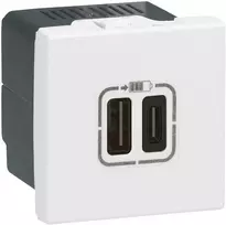 USB + USB C pakrovėjas Mosaic Legrand 077592 (5V, 3A, 15W)