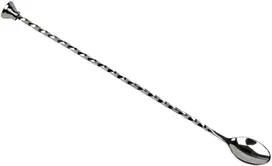 Bar Up BAR PROFESSIONAL Barmeno šaukštas su maišytuvu, 30 cm ilgio, plieno