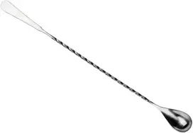 BAR PROFESSIONAL Plieninis barmeno šaukštas su maišytuvu, 30.5 cm ilgio