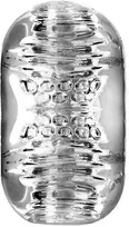 Toyfa Lingam Khani, vibruojantis masturbatorius, TPE, skaidrus, 9 cm
