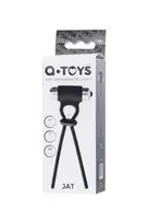 Toyfa A-Toys erekciją gerinantis lasso Jat, juodas, silikonas, 14cm